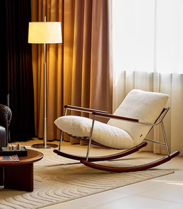 Fauteuil inclinable à bascule moderne de luxe pour salon, canapé-lit confortable pour adultes, meubles de patio, hôtel, imperméable, ergonomique - Product Image 4