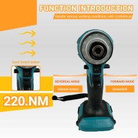 Tournevis électrique sans fil de haute qualité tournevis à percussion batterie Lithium-ion bricolage perceuse de charge de qualité industrielle garantie 1 an