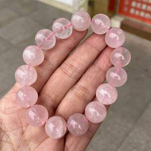 <span class=keywords><strong>Bracelet</strong></span> en <span class=keywords><strong>pierre</strong></span> <span class=keywords><strong>naturelle</strong></span> de <span class=keywords><strong>quartz</strong></span> <span class=keywords><strong>rose</strong></span> en gros, bijoux en cristal pour le Reiki et le yoga, cadeau, bracelets et joncs tendance - Product Image 4