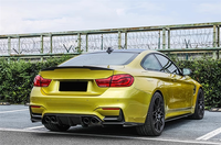 Utilisé pour moderniser la BMW M3 M4 série F80 F82 avec un diffuseur arrière en fibre de carbone sèche de style V et un kit de carrosserie d'angle arrière