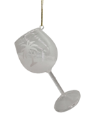 Ornements de verre teinté faits à la main pour boissons, décorations d'arbre de Noël pour hôtels et restaurants avec finition imitation antique