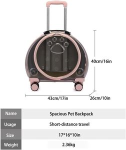 Manufacture Luxury for Space Breathable Portable <b>Cat</b> Carriers Bag Pet Travel <b>Backpack</b> - Product Image 6