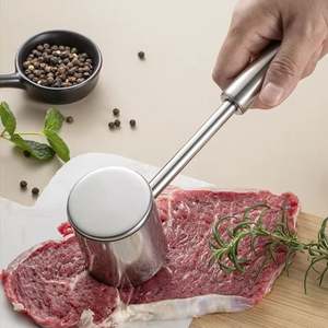 Stainless Steel <b>Meat</b> Tenderizer Heavy Sturdy <b>Meat</b> Mallet Pounder Hammer <b>Tool</b> Kitchen <b>Meat</b> Pounder Labor-saving Chicken Steak - Product Image 2
