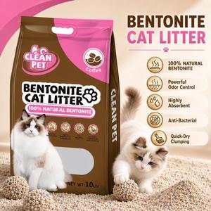 Sable sanitaire pour litière de chat en vrac, contrôle des odeurs, 10L, pour la vente en gros - Product Image 1