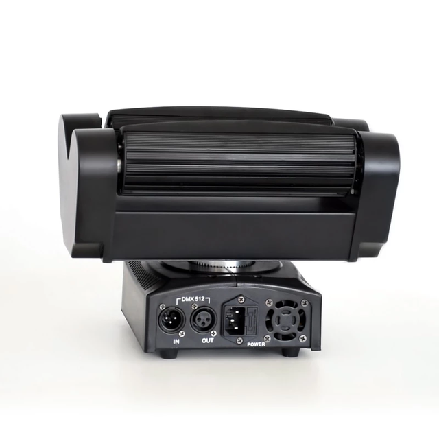 Mini Spider LED Moving Head Light Bars 80 RGBW Beam Lights with DMX 512 Dual Sweeper Pulse Strobe Effect for Stage Lighting