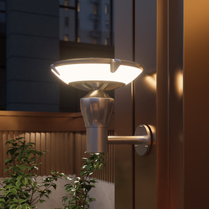 Lampe murale extérieure moderne de 26 cm de diamètre, éclairage minimaliste pour jardin, terrasse, villa - Product Image 3