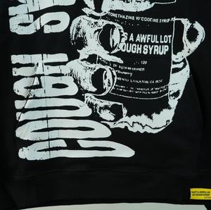 Sudadera con Capucha de Alta Calidad, 100% Algodón, Unisex, Tejido Transpirable, Estilo Urbano, Holgada, con Estampado Hip Hop, COUPH SYRUP - Product Image 4