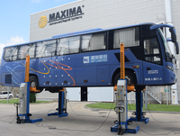 Maxima CE-Zertifizierte Säulenhebebühne Schwerlast Vierzylinder Hydraulisch FC75 Nutzfahrzeug-Hebebühne Mobile LKW/Bus-Hebebühne