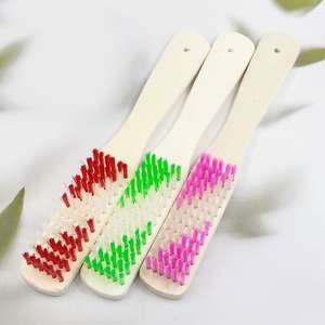 Cepillo de zapatos de alta gama con mango de madera y dos tonos, para cepillar zapatos, lavar ropa, artículos de uso diario y venta al por mayor en tiendas. - Product Image 5