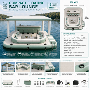 Isla Flotante Inflable Premium con Forma de <span class=keywords><strong>Castillo</strong></span> para Alquiler en Resorts, Lagos y Marinas, Suministro al por Mayor, Exportación, Suministro B2B - Product Image 4
