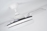 Ventilateur de plafond décoratif LED haut de gamme avec moteur silencieux pour salle de bain, design moderne, projets résidentiels de luxe