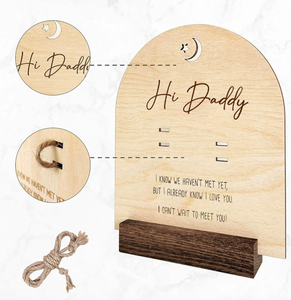 <span class=keywords><strong>Annonce</strong></span> de <span class=keywords><strong>grossesse</strong></span> surprise pour bébé 2025, test de <span class=keywords><strong>grossesse</strong></span>, souvenir en bois, livraison directe - Product Image 3