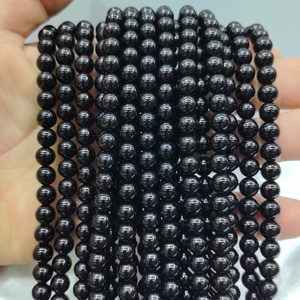 Authentic High-Polish <strong>Black</strong> Agate Natural Stone <strong>Beads</strong> 4mm 6mm 8mm 10mm 12mm Glossy Onyx Loose Strands for Jewelry DIY - Product Image 2