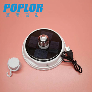 Poplor Solar Led <b>Emergency</b> <b>Light</b> 10W With Usb Charging For Camping Outdoor Use - Product Image 4