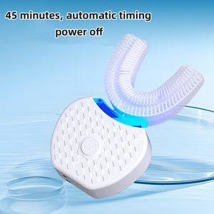 Brosse à dents électrique en forme de U pour adultes, base de charge sans fil, nettoyage à la lumière bleue, brosse à dents électrique en forme de U pour adultes - Product Image 6