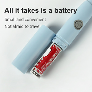 Electric <b>Toothbrush</b> Soft Bristles 2 Brush <b>Heads</b> IPX7 Waterproof Dry Battery Powered - Product Image 5