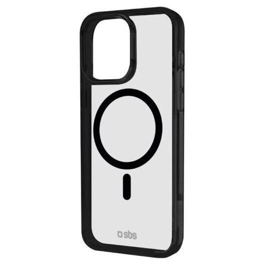 Sbs Iphone 16 Pro Mag Frame Case Black Magnetic Charging Compatible With Apple Devices