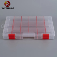Boîte à pêche à la mouche en plastique rigide imperméable personnalisée pour une utilisation en lac, en rivière et en ruisseau, capacité inférieure à 20L