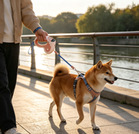 Ferngesteuertes Hunde-Bellhalsband Trainingsgerät mit Piepton, Vibration, Schock, Wasserdichter Empfänger und Einziehbare Leine für Hunde
