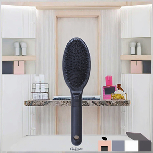 <span class=keywords><strong>Harmony</strong></span> Plus Air Cushion Salon Hair Extension Brush Plastic Loop Hair Brush en Pink & Black Hair Extension Tool - Product Image 3