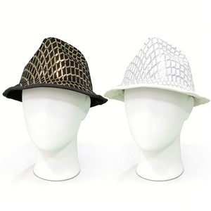 Sombrero Fedora con Lentejuelas para Hombre y <span class=keywords><strong>Mujer</strong></span>, Sombrero Brillante para Fiesta, Jazz, Discoteca, Festival y Atuendos Vintage - Product Image 1