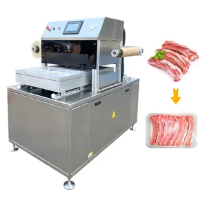 food skin vacuum packing machine ready meal vacuum tray sealer sealing machine