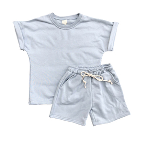 ชุดเสื้อผ้าเด็กอ่อนผ้าฝ้ายแบบกำหนดเองสำหรับฤดูร้อน ชุด 2 ชิ้น - Product Image 6