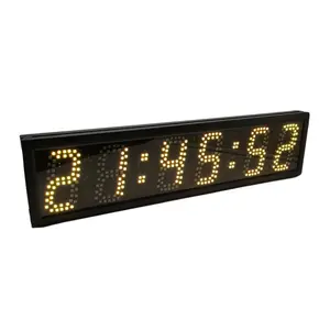 Jhering Marathon Panoramic Electronic Wall Clock Dots Display Racing Timer With Speed Wireless Digital Speed Tracking