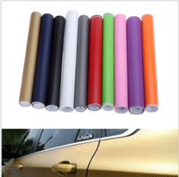 Vinilo Adhesivo de Fibra de Carbono 4D Amarillo Clásico para Automóviles