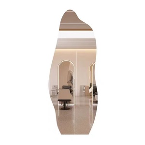 Miroir de coiffeuse pour salon de coiffure, spécial salon, miroir de coupe de cheveux sur pied simple face ou mural avec éclairage - Product Image 6
