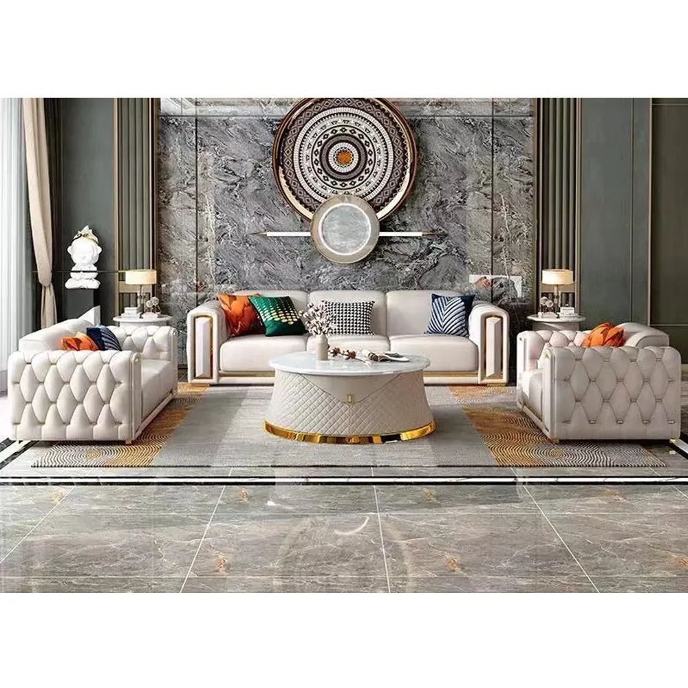 Новейший новый дизайн диванная мебель роскошный американский стиль в европейском стиле современный дизайн для гостиной квартиры и отеля