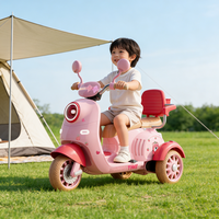 Moto électrique pour enfants, simulation de moto à deux places, jouet écologique à roulettes