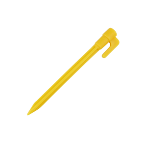 Piquet de tente en plastique jaune de 13 pouces de longueur pour le camping en plein air, utilisation toutes saisons - Product Image 1