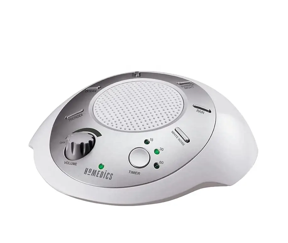 Ecoy White Noise Sound Machine Portable Sleep Therapy for Home Office Baby Travel 6 Relaxing Soothing Nature Sounds