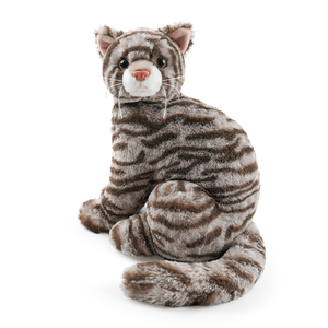 Un <span class=keywords><strong>gato</strong></span> súper lindo en una posición holgada con la cabeza inclinada, abrazando a una mascota para calmar su estado de ánimo y brindar compañía. - Product Image 5