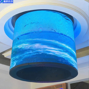 Pushunled kỹ thuật số biển quảng cáo linh hoạt màn hình cho xây dựng mặt tiền linh hoạt <span class=keywords><strong>LED</strong></span> đường hầm màn hình với độ phân giải cao - Product Image 2