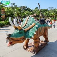 Dinosaure animatronique mécanique grandeur nature à chevaucher pour parcs d'attractions, personnalisable pour sites touristiques, fabricant direct