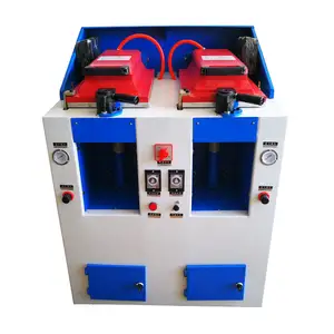 Shoemaking máy móc Báo Chí áp suất không khí Hướng dẫn sử dụng đôi trạm bao gồm loại duy nhất Nhấn máy gắn