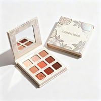 Boîte cosmétique personnalisée avec estampage à froid UV et gaufrage, palette de fards à paupières, étui à maquillage, boîte d'emballage pour maquillage des yeux