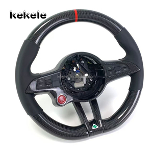 Volant de course en fibre de carbone personnalisé, design de style racing pour <span class=keywords><strong>Alfa</strong></span> <span class=keywords><strong>Romeo</strong></span> Giulia <span class=keywords><strong>QV</strong></span> Quadrifoglio 2014-2020, entièrement personnalisable - Product Image 5