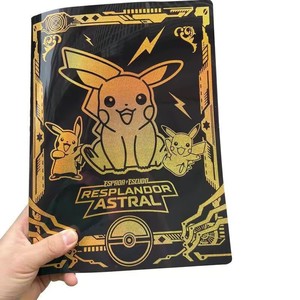 Portable <span class=keywords><strong>Pikachu</strong></span> Pokemoned Carte <span class=keywords><strong>Album</strong></span> 432 Fente Brillant Feuille D'or Classeur De Cartes À Collectionner Stockage Durable pour TCG - Product Image 3