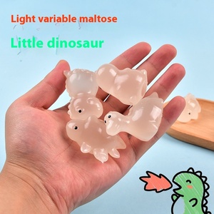 Jouet de décompression dinosaure Jincan, jouet à presser en maltose, rebond lent, change de couleur, jouets anti-stress pour enfants - Product Image 5