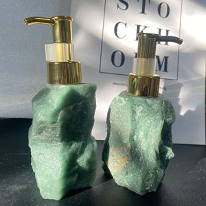 Natural Crystal <b>Soap</b> Dispenser, <b>Refillable</b> Raw Gemstone Lotion Bottle with Pump, Luxury Quartz Empty Liquid <b>Hand</b> <b>Soap</b> Dispenser - Product Image 3