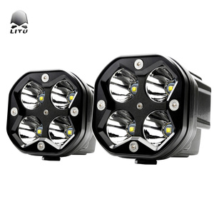 ไฟตัดหมอก Led แบบกล่องแขวน<span class=keywords><strong>2</strong></span> 3นิ้ว40W,ไฟตัดหมอกทรงลูกบาศก์สีเหลืองสำหรับรถบรรทุกออฟโรดรถปิ๊กอัพรถ ATV UTV SUV 10V 30V 6000K - Product Image 2