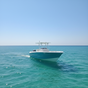 Bateau de pêche à coque en fibre de verre homologué CE, modèle SG850B, 8,50 m (27 pieds), avec siège avant. - Product Image 2