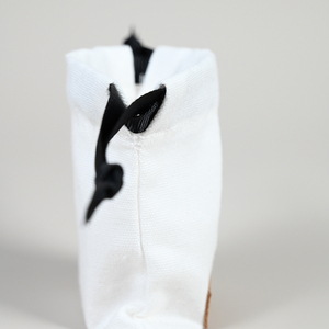 GLAMPKG Microfiber Logo White Cotton Canvas Bags 8*10cm Dusty Gift Bag Jewelry Packaging Drawstring Pouches - Product Image 4