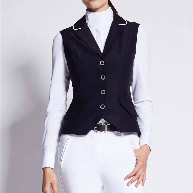 Custom Riding Vest Wholesale Custom Horse Rider Show Vest 88% Nylon 12% Spandex Equestrian ...