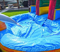 Château gonflable combiné avec toboggan PCV, garantie 3 ans, pour usage commercial (3-16 ans), nouvelle promotion à prix réduit