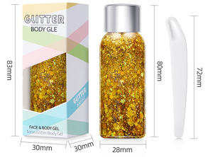 Haute qualité pas cher brillant haute brillance paillettes <span class=keywords><strong>corps</strong></span> Gel flocons de neige paillettes poudre Gel visage cheveux ongles yeux paillettes - Product Image 5