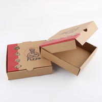 Boîte à Pizza en carton ondulé 8/10/12/14 pouces, impression personnalisée de différentes couleurs avec logo, boîte à frites à emporter